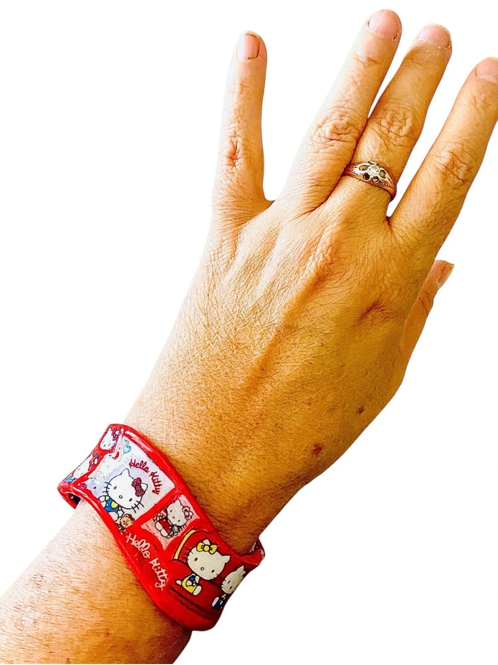 Hello Kitty Red Character Hinged Bangle